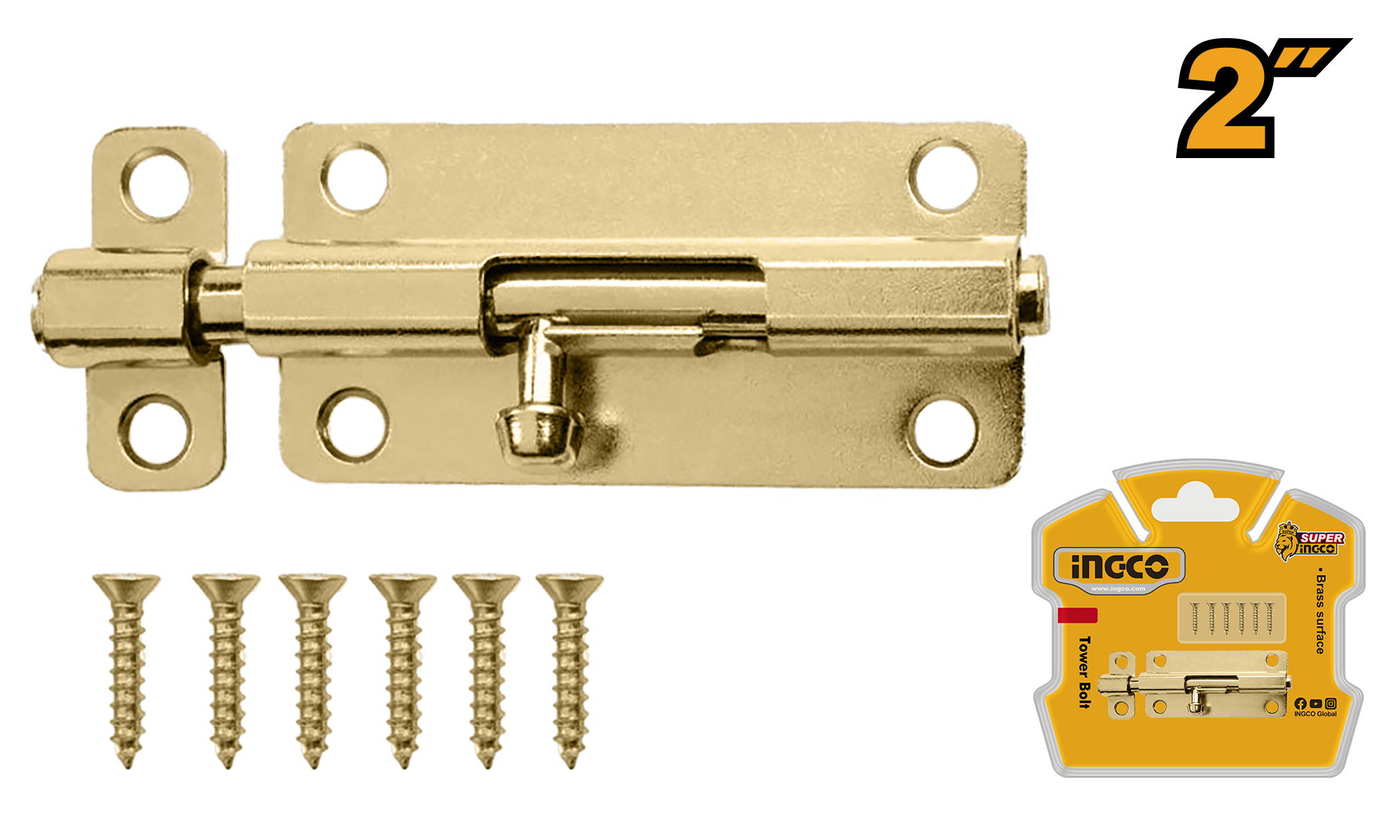 Tower bolt 2 - HTB102 - INGCO