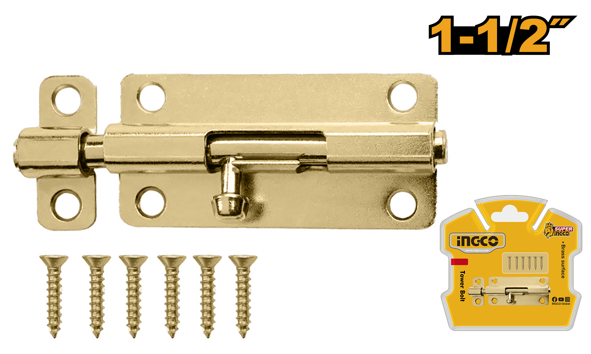 Tower bolt 1.5 - HTB115 - INGCO