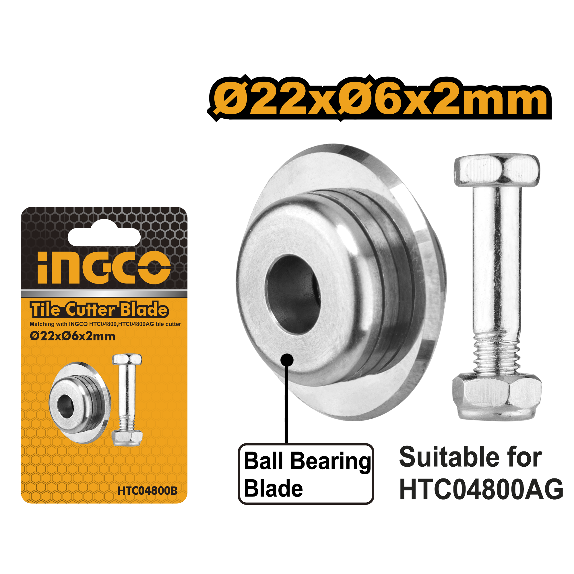 Tile cutter blade 22x10.5x2 - HTC04800B - INGCO