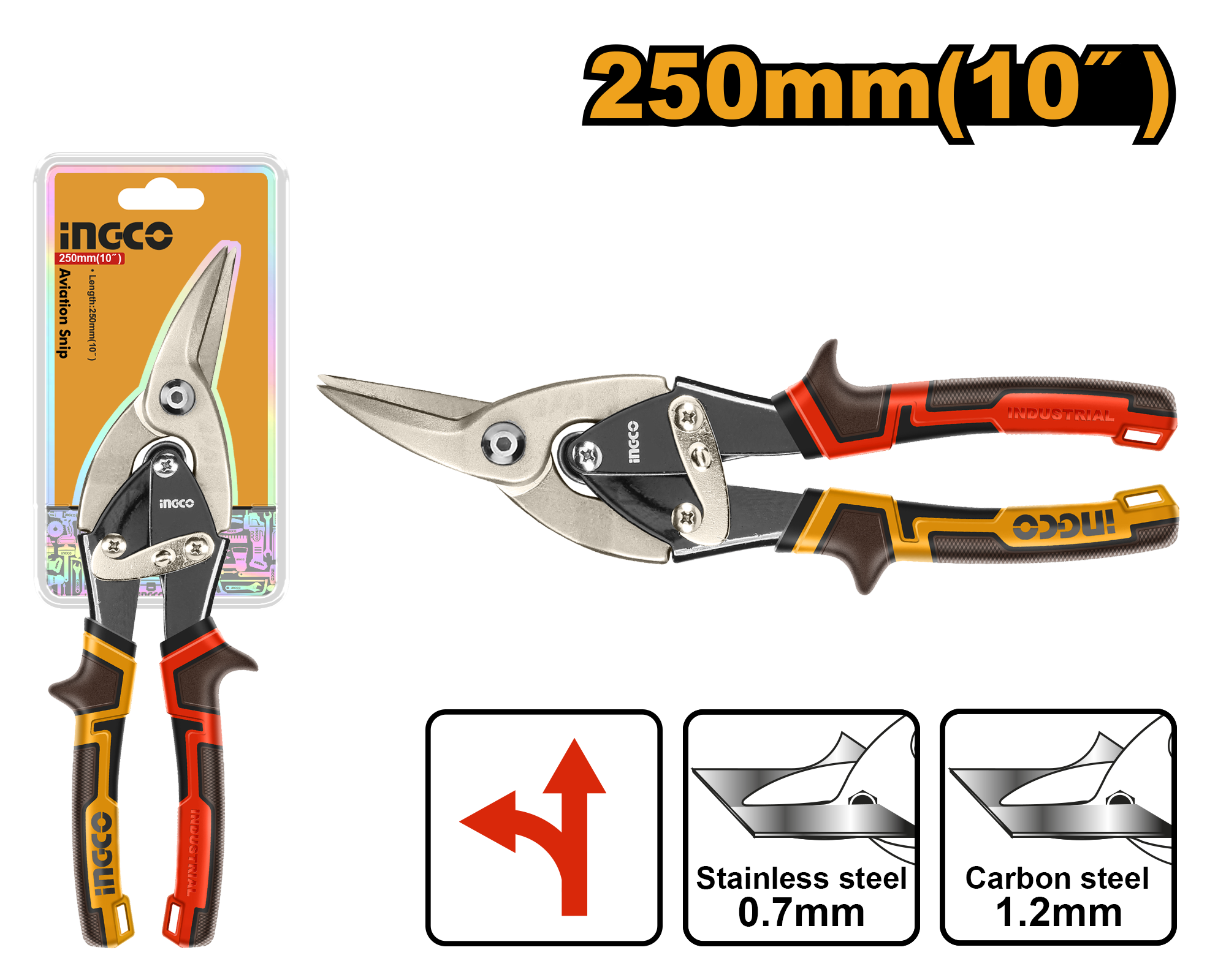 Aviation snip left - HTSN0110L - INGCO