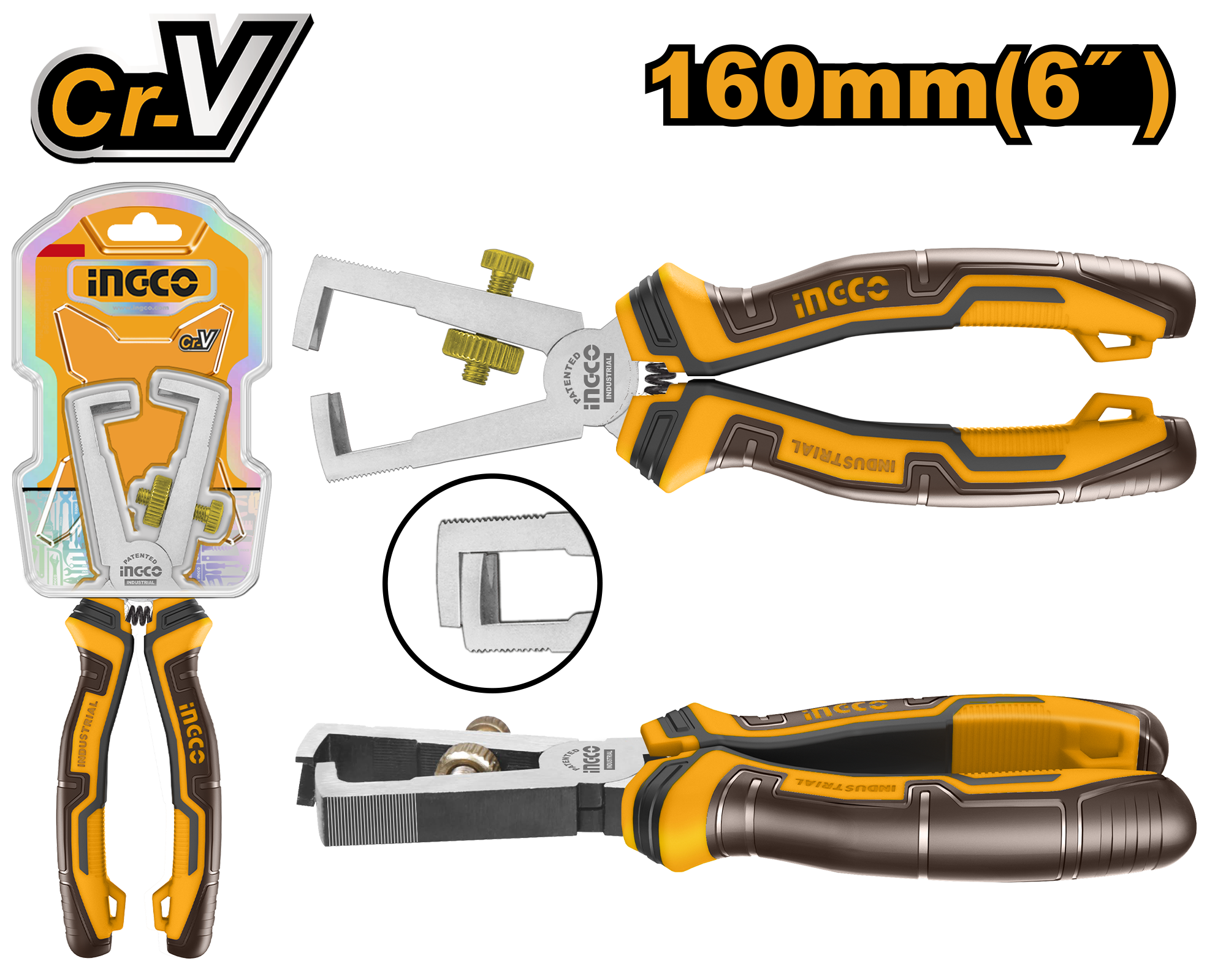 Wire stripping pliers - HWSP28160 - INGCO