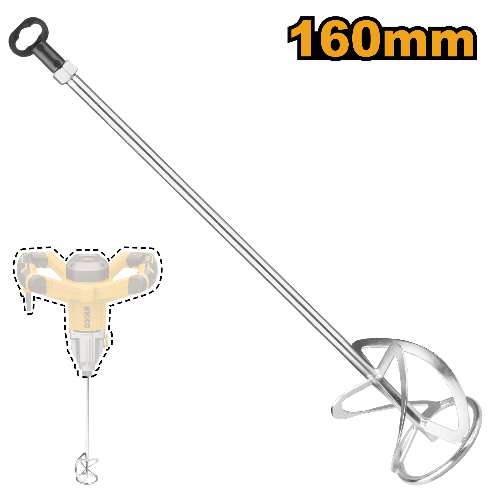 Mix paddle 160mm - MP1160 - INGCO