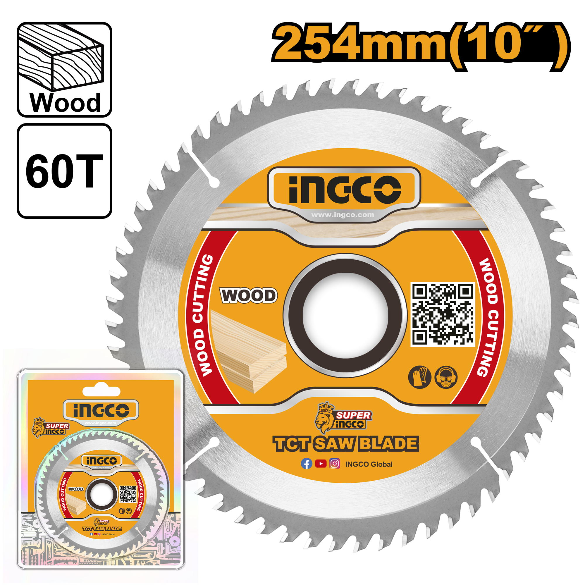 Tct saw blade 140mm - TSB114041 - INGCO