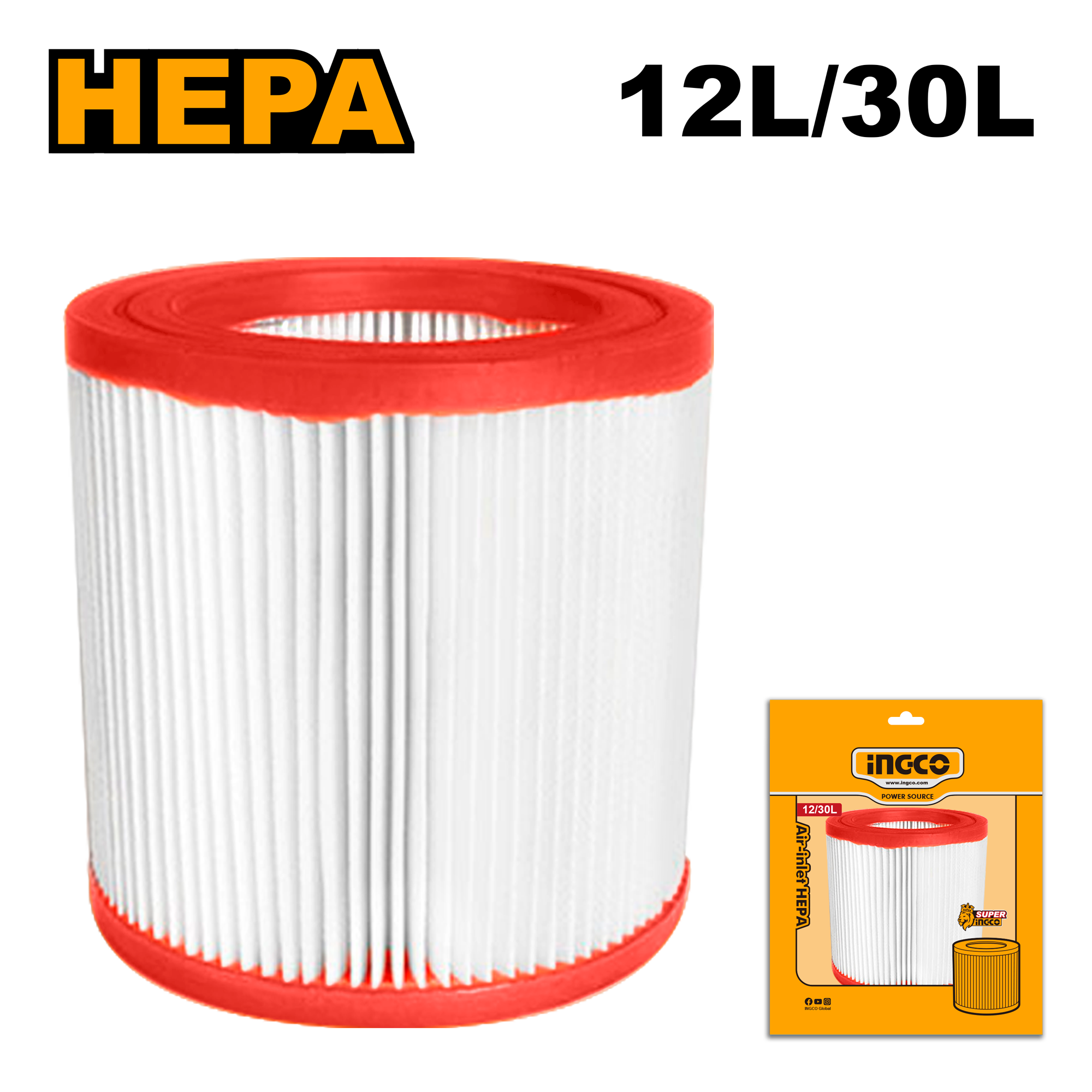 Air inlet hepa 12l 30l - VCAIHP02 - INGCO