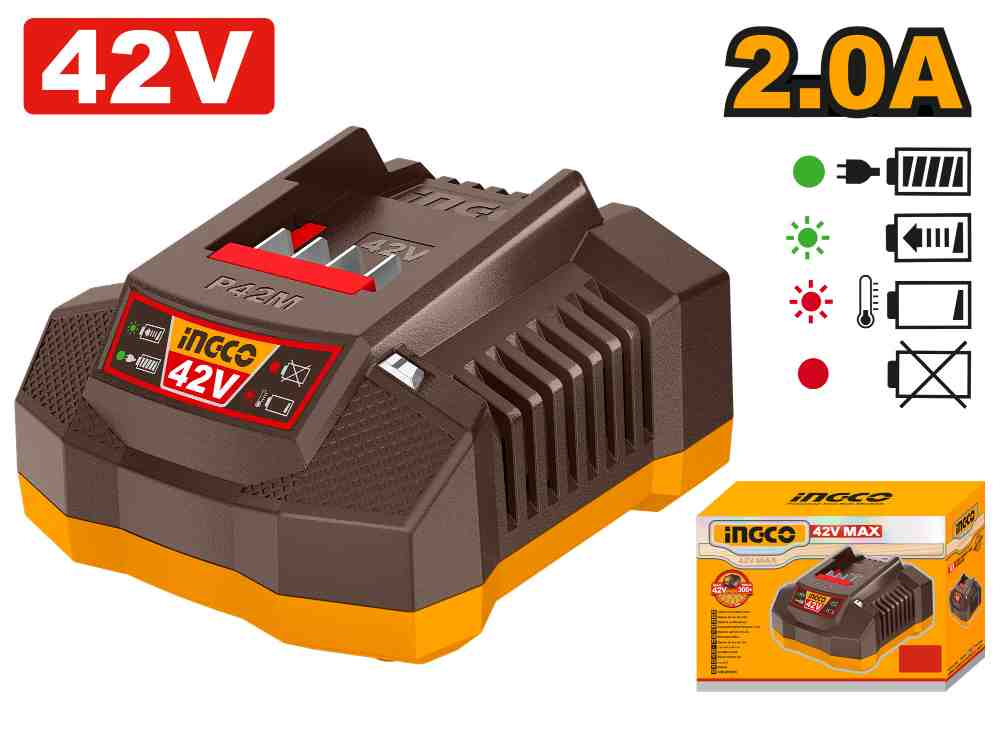 P42M battery charger 42V - FCLI42021E - INGCO