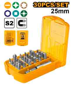 30 Pcs screwdriver bits set - AKSD08301 - INGCO