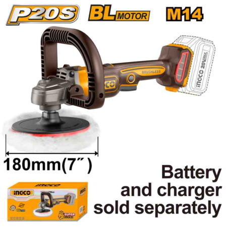 Cordless polisher - APLI2018 - INGCO