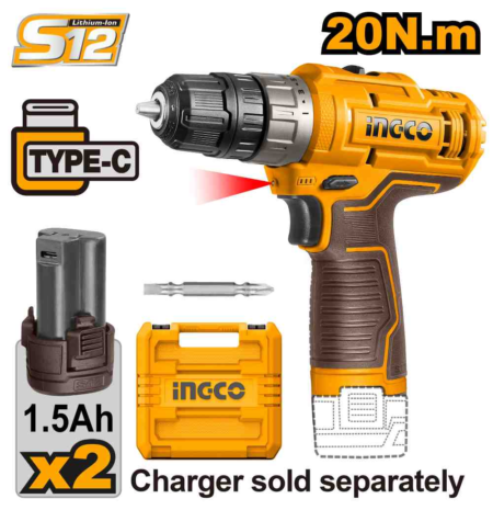 Cordless drill - CDLI12202E - INGCO