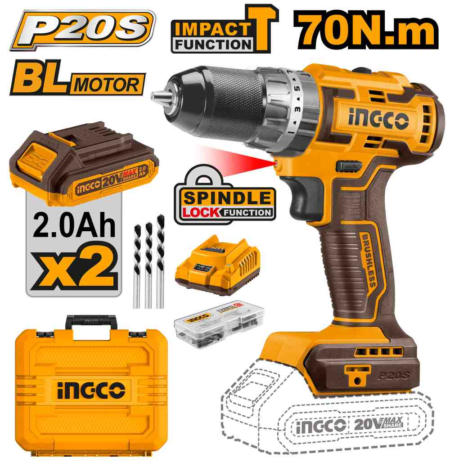 Brushless cordless impact drill - CIDLI20605 - INGCO