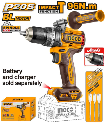 Brushless cordless impact drill - CIDLI209685 - INGCO