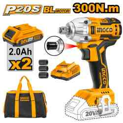 Cordless impact wrench - CIWLI2001 - INGCO