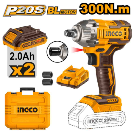 Cordless impact wrench - CIWLI2038 - INGCO