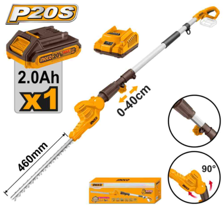 Cordless pole hedge trimmer - CPHT2016012 - INGCO
