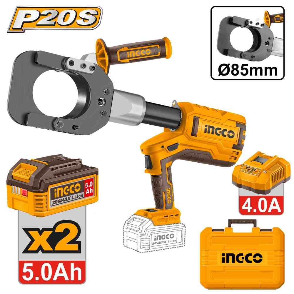 Cordless hydraulic cable cutter - CRCLI2005 - INGCO