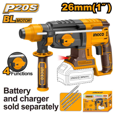 Cordless rotary hammer - CRHLI20228 - INGCO