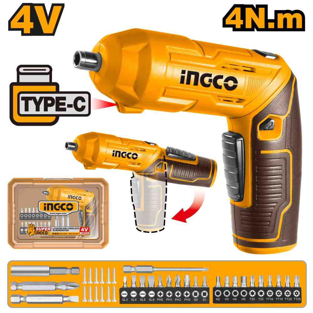 Cordless screwdriver - CSDLI04425 - INGCO