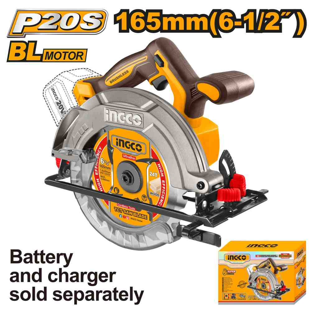 Cordless circular saw - CSLI1652 - INGCO