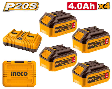 P20S Lithium-Ion battery and charger kit - FBCLI20244 - INGCO