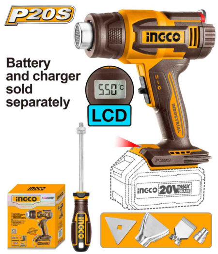Cordless heat gun - HGLI2003 - INGCO