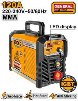 Inverter MMA welding machine - ING-MMA1202E - INGCO