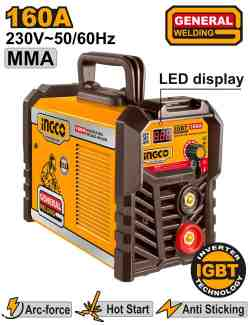 Inverter MMA welding machine - ING-MMA16021E - INGCO