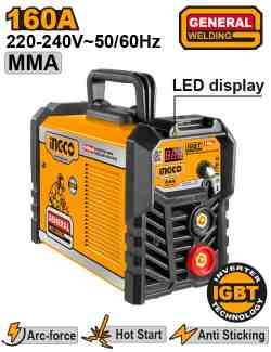 Inverter MMA welding machine - ING-MMA1602E - INGCO