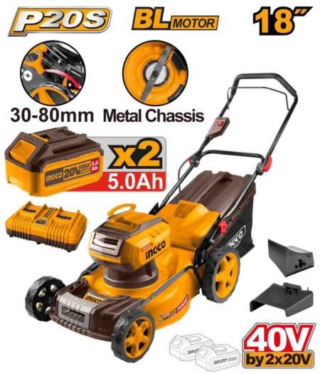 Cordless lawn mower - LMLI20186 - INGCO
