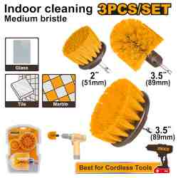 3 Pcs Medium bristle brush set - WCBM0301 - INGCO