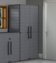 Duramax Cedargrain Tall Vertical Cabinet - Grey - IDMOFST001CG
