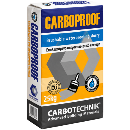 Carboproof Ινοπλισμένο, ελαστικό, επαλειφόμενο, στεγανοποιητικό κονίαμα 25kg