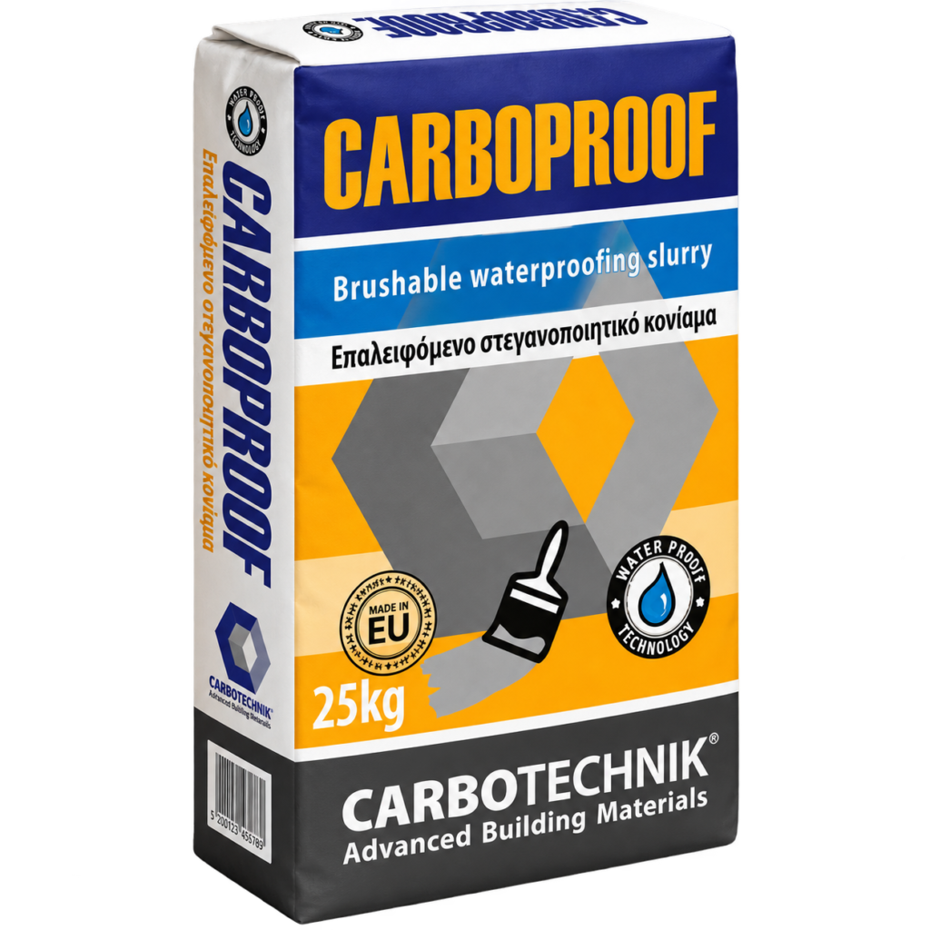 Carboproof Ινοπλισμένο, ελαστικό, επαλειφόμενο, στεγανοποιητικό κονίαμα 25kg